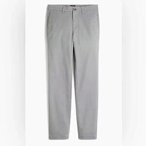 EUC J. Crew High Rise Girlfriend Chino Pants in Dove Gray Women's 14 Petite